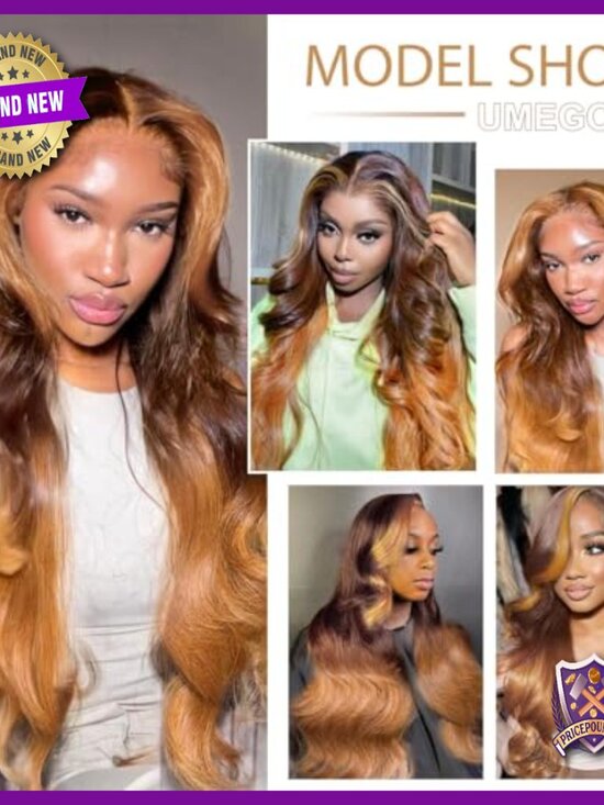13x6 Lace Front Human Hair Wig, Body Wave, Pre Plucked, Glueless main image 4